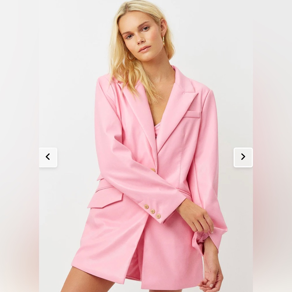 Diana Vegan Leather Blazer by Frankie’s Bikinis